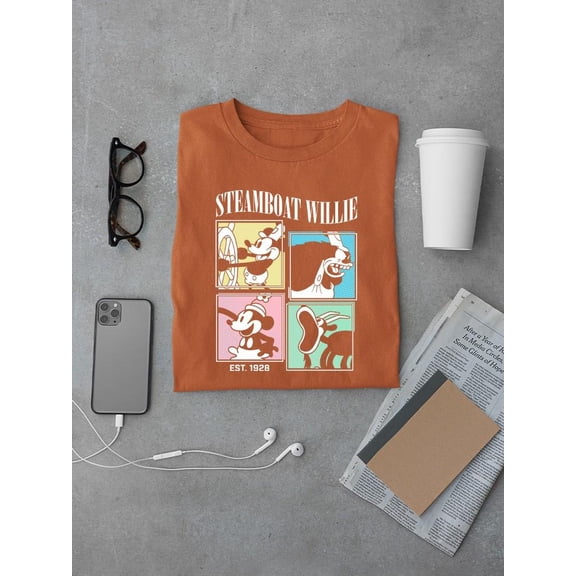 Steamboat Characters 1928 T-shirt Color Men's -SmartPrintsInk Designs