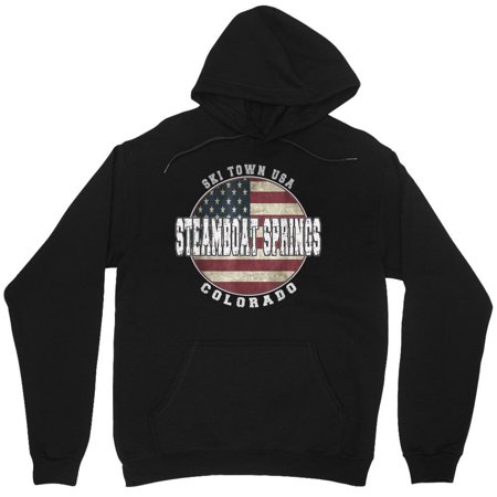 Steamboat Springs Colorado Graphic Vacation Souvenir Novelty Travel - Makes a Great Gift M762 Unisex Hoodie, Up to Size 5XL