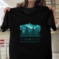 thumbnail image 1 of Steamboat Springs Colorado Skiing Snowboarding Souvenir Winter Unisex T-Shirt, up to size 5XL, 1 of 2
