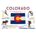 thumbnail image 1 of Steamboat Springs, Colorado, Typography and Icons (16x24 Giclee Gallery Art Print, Vivid Textured Wall Decor), 1 of 3