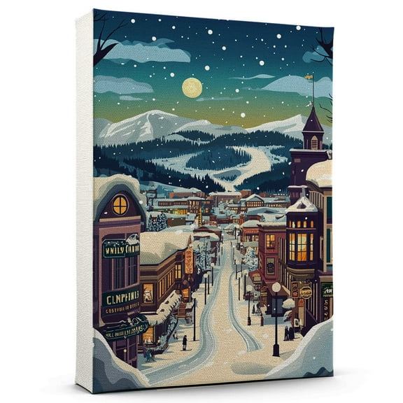 Steamboat Springs Vintage Travel Canvass, Colorado Canvas Wall Art, Steamboat Springs Canvas Wall Art, Colorado Wall Art Picture Print Decor - 105AZ1337