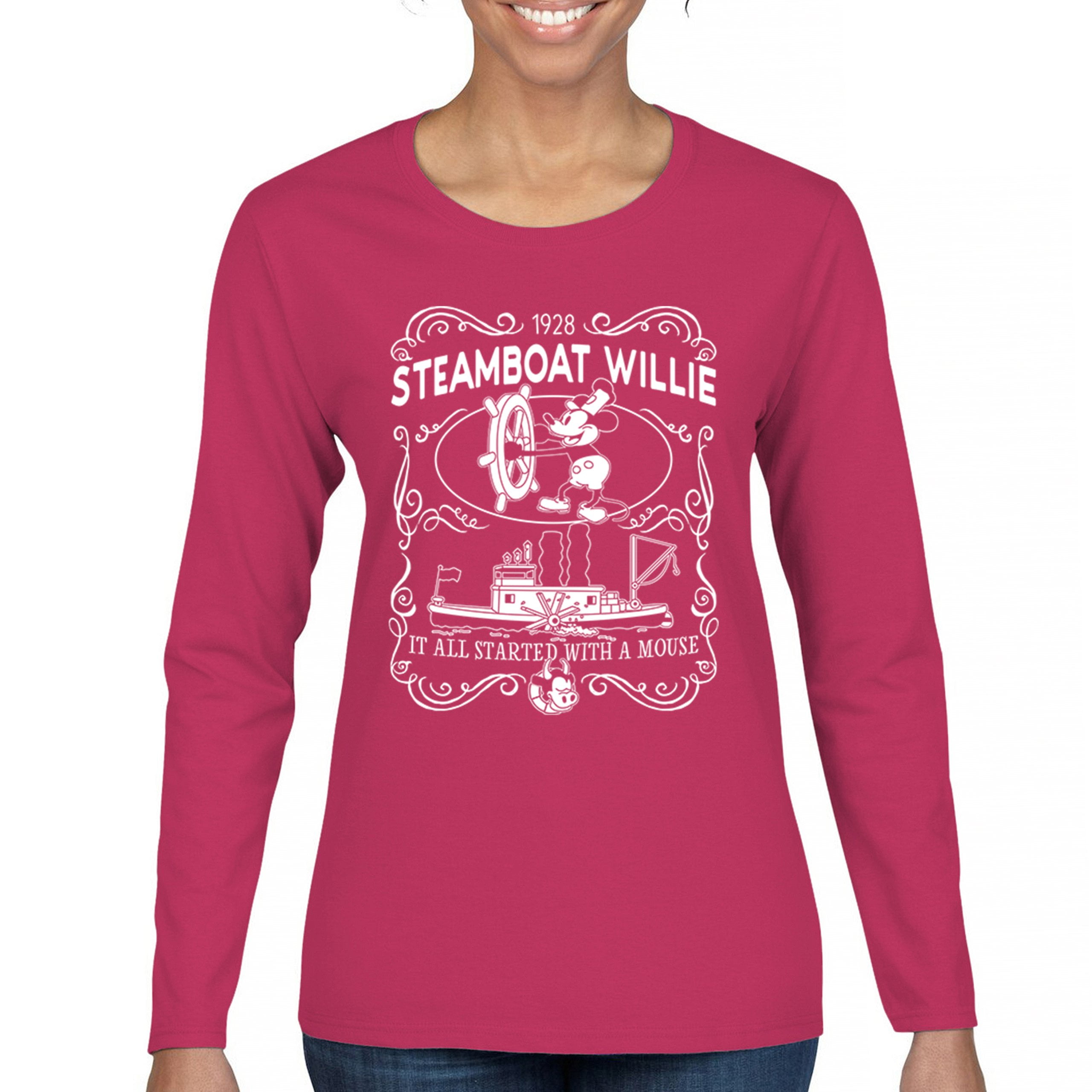 Steamboat Willie 1928 Classic Women's Long Sleeve T-shirt It All ...