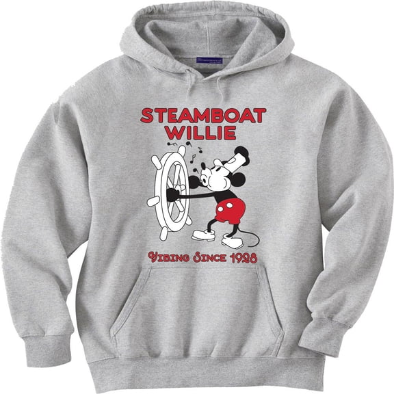 Steamboat Willie Cartoon Funny Hoodie Sweatshirt Clothing Accessories Gifts Mens