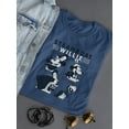 thumbnail image 1 of Steamboat Willie Characters T-shirt Color Men's -SmartPrintsInk Designs, 1 of 1