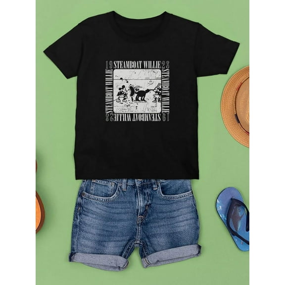 Steamboat Willie Goat And Mouse T-shirt Unisex's -SmartPrintsInk Designs