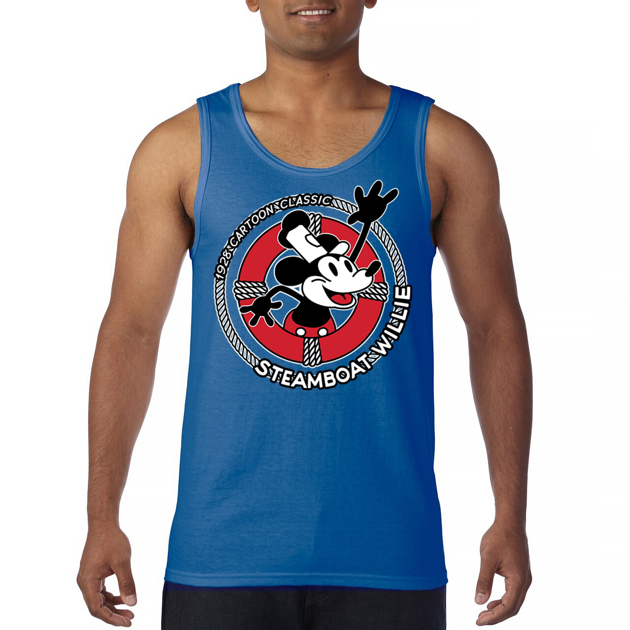 Steamboat Willie Life Preserver Tank Top Funny Classic Cartoon Beach ...