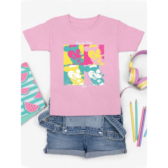 Steamboat Willie Pop Art T-shirt Unisex's -SmartPrintsInk Designs