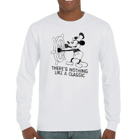 Steamboat Willie There is Nothing Like a Classic Long Sleeve T-shirt Vintage Cartoon Mouse Retro Steam Boat Timeless