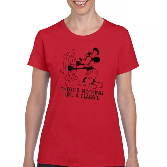 Steamboat Willie There is Nothing Like a Classic T-Shirt Vintage Cartoon Mouse Retro Steam Boat Timeless Women's Tee