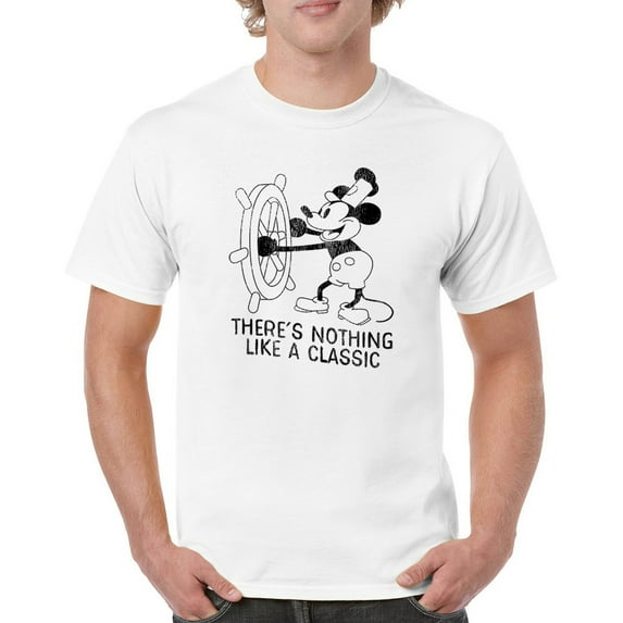 Steamboat Willie There is Nothing Like a Classic T-shirt Vintage Cartoon Mouse Retro Steam Boat Timeless Men's Tee