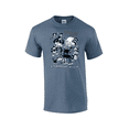 thumbnail image 1 of Steamboat Willy Timeless Classic Get Together Short Sleeve Men's Graphic T-Shirt-Heather Indigo-xxl, 1 of 1