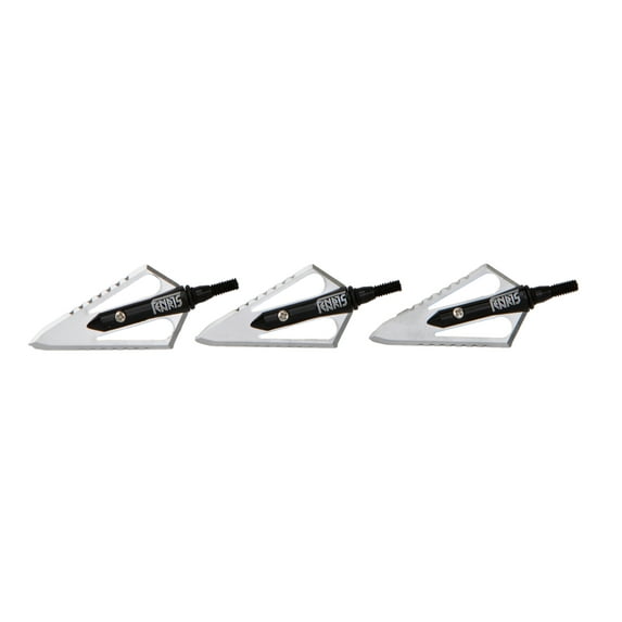 Steambow FENRIS Wolf Fang Broadheads, Set of 3, Silver