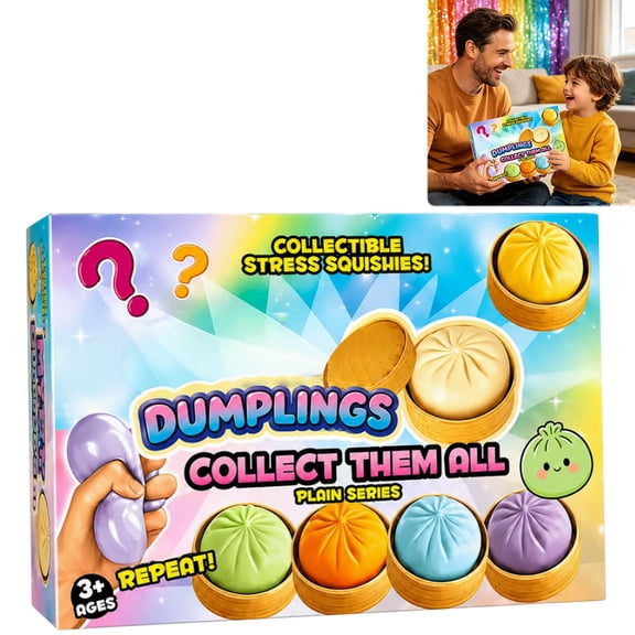 Steamed Bun Countdown Calendar 6 Pack, Daily Surprise Advent with Hidden Big Bun for Holiday Birthday Celebration, Fun Novelty Interactive Gift Box