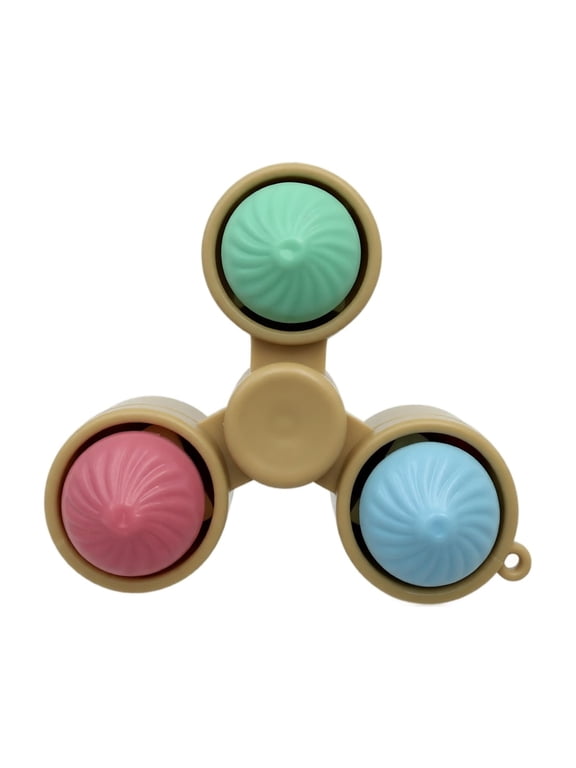 Steamed Bun Mechanical Switch Fidget Keychain, Multi-Key Food Themed Stress Relief Props, Soft Tactile Button Clicker for Finger Exercise