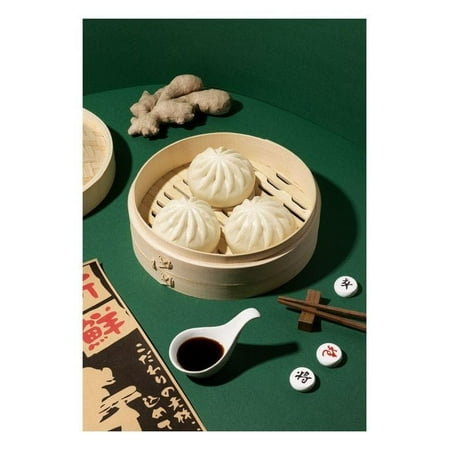 Steamed Bun Print Wall Art, Modern Wall Decor For Living Room Bedroom, 8x12 UNFRAMED