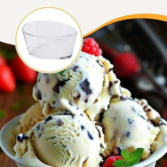 Steamed Egg Custard Bowl/ Flat Bottomed Small Transparent Glass Bowl Glass Dessert Bowl 0.4L Small Tempered Glass Bowl For Kitchen Microwave And Oven