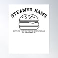 thumbnail image 1 of Steamed Hams (Black Variant) Poster Wall Art, Modern Wall Decor For Living Room Bedroom, 8x12 UNFRAMED, 1 of 3