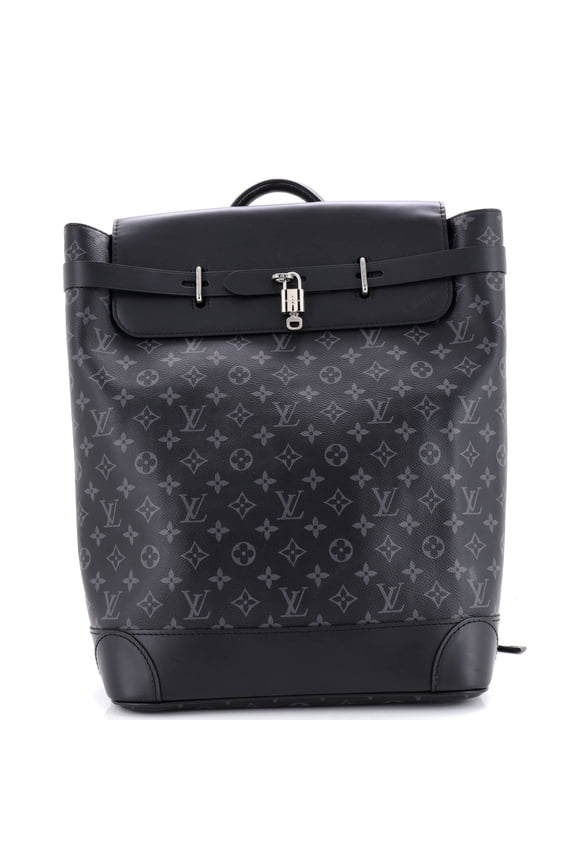 Steamer Backpack Monogram Eclipse Canvas By Rebag