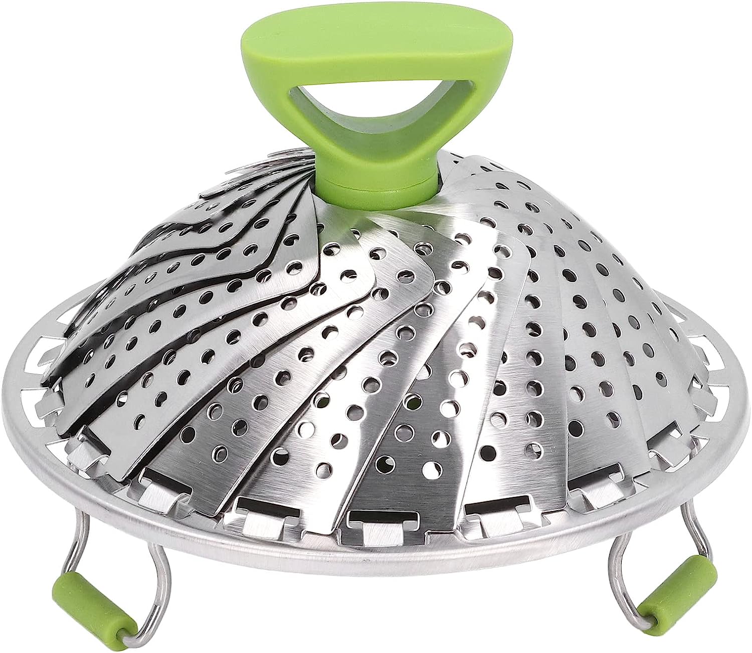 Steamer Basket, 7in Folding Stainless Steel Vegetable Steam Basket ...