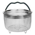thumbnail image 1 of Steamer Basket for Instant Pot Accessories 6 & 8 Qt - Stainless Steel Mesh Strainer and Colander for Kitchen - Vegetable Steamer Insert with Handle for Cooking Broccoli, Eggs, Pasta, 1 of 4