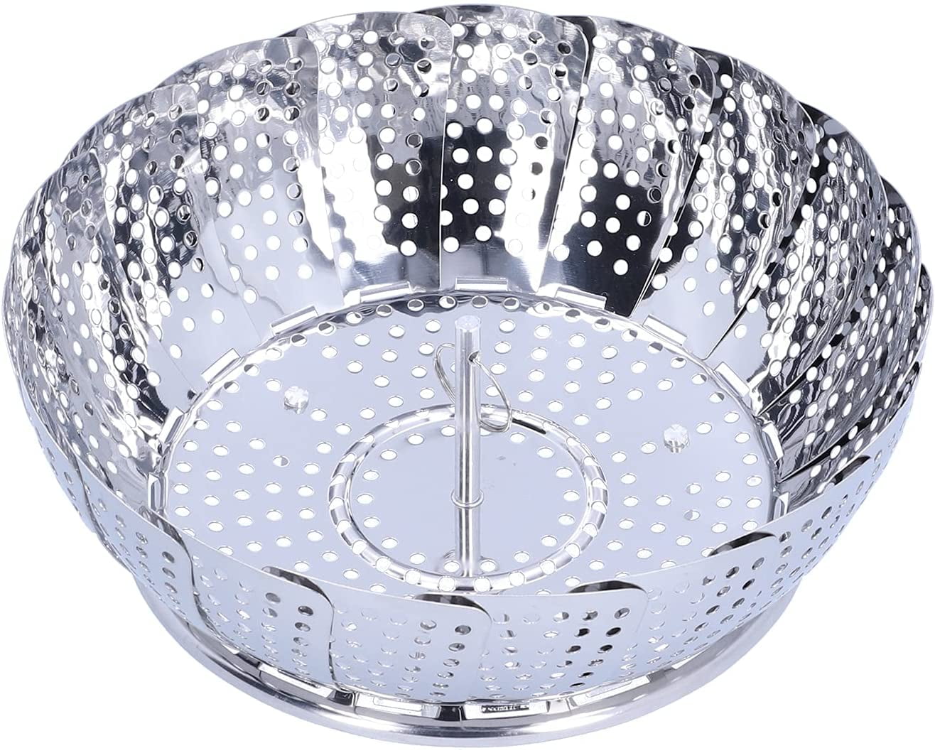 Steamer Basket, Practical Folding Stainless Steel Steam Rack for Fruits