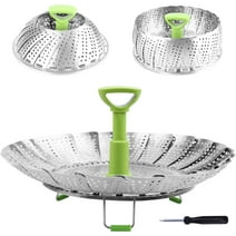 Steamer Basket Stainless Steel Vegetable Insert for Food Cooking, Fit Pots (5.1" to 9")