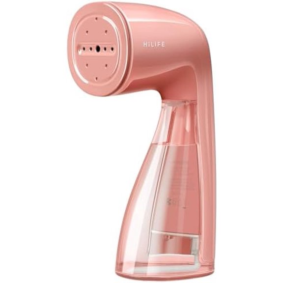 Steamer for Clothes, 1100W Clothes Steamer, Fast Wrinkle Removal with Large 300ml Tank, Ideal for All Fabrics, Easy to Use, Compact and Portable Travel Garment Steamer-Pink