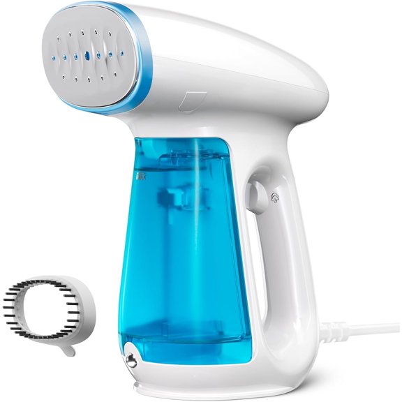 Steamer for Clothes, 1300W Powerful Steamer Fast-Heating Handheld Garment and Clothes Steamer with Large 230ml Tank, Auto-Off Safety, Includes Brush, Perfect for Home and Travel Wrinkle Removal