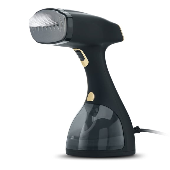 Steamer for Clothes, 1500 Watt Portable Handheld Fabric and Garment Steamer with Lint Remover & Fabric Brush, Ultra-Fast Heat Up, 18 Min Continuous Steam for Powerful Wrinkle Remover, Black