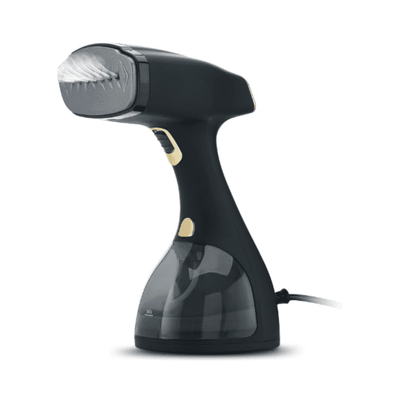 Steamer for Clothes, 1500 Watt Portable Handheld Fabric and Garment Steamer with Lint Remover & Fabric Brush, Ultra-Fast Heat Up, 18 Min Continuous Steam for Powerful Wrinkle Remover, Black