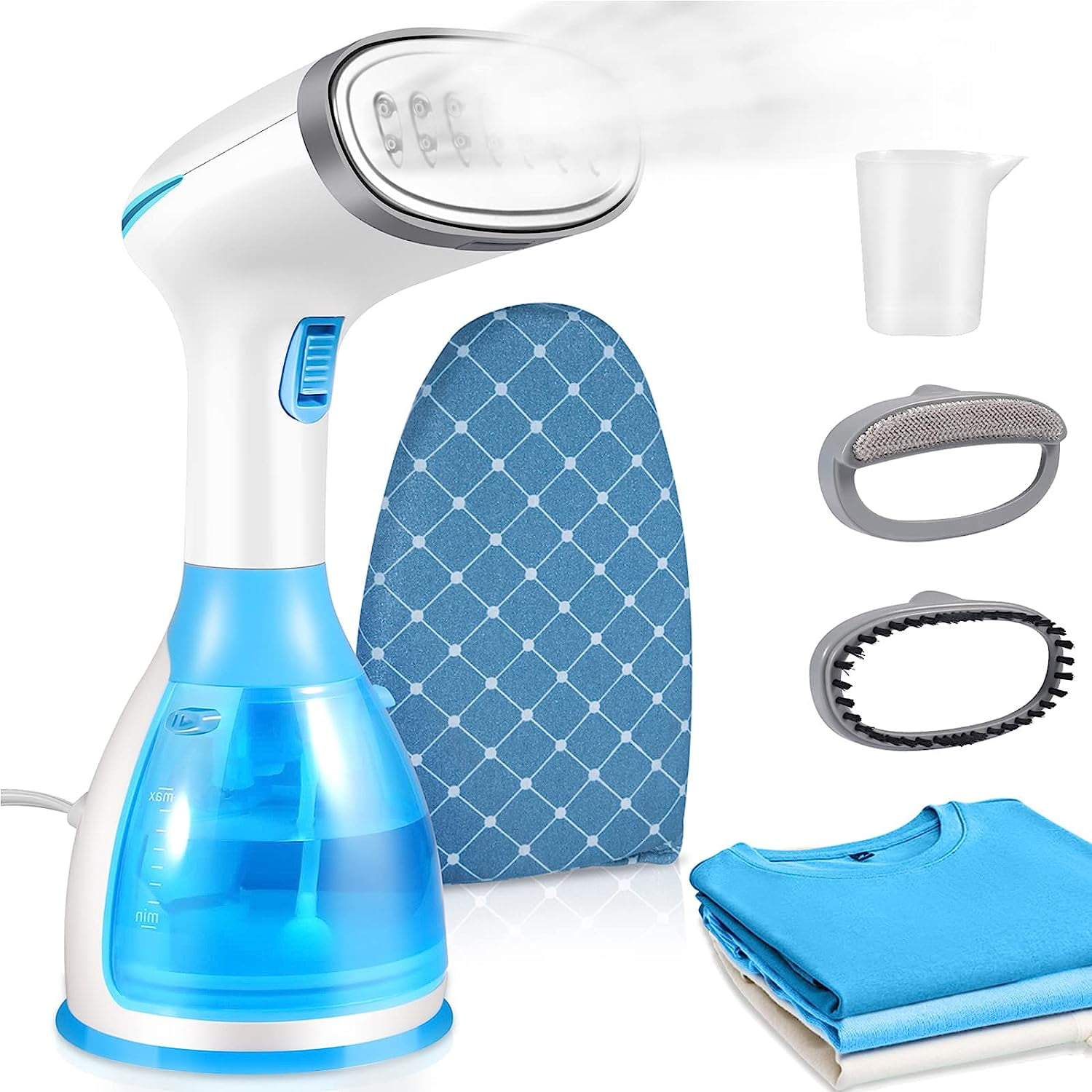 Steamer for Clothes, 15s Heat up Handheld Garment and Fabric Steamer