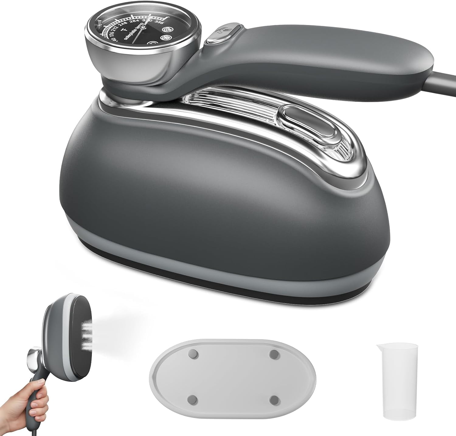 Steamer for Clothes, 2 in 1 Clothes Handheld, 1200W Steam Iron, 3 Level ...