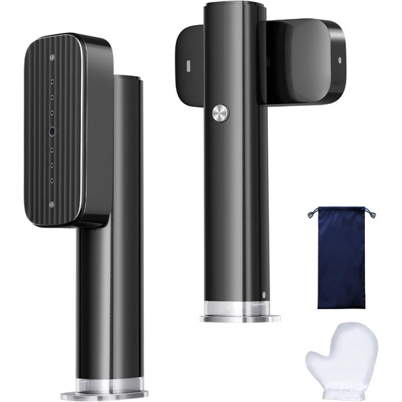 Steamer for Clothes, Portable Handheld Garment Steamer for Fabric Wrinkles Remover, 15s Heat-up, 90ml Water with Heat-Resistant Gloves, Convenient clothes steamer for , Travel 2