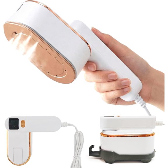 Steamer for Clothes Portable Travel - 1200W Handheld Garment 2 in 1 Steam Irons for Wrinkles - 10s Heat Up Mini Size Small Compact Lightweight Fabric Clothing Dress Steamers for Traveling