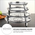 thumbnail image 1 of Steamer for Cooking, Stainless Steel Steamer Rack, Tamale Steamer Pot, 6.9 Inch Round Steaming Stand Steamer Basket for Pot Pressure Cooker Kitchen Cookware Trivet Dumpling A, 1 of 6