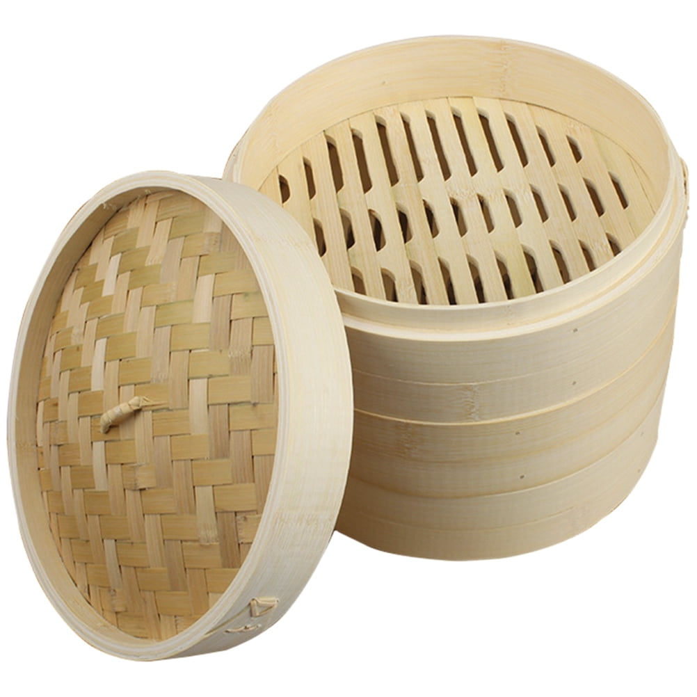 Steamer Drawer Steaming Tray Steamer Pot Covered Bamboo Steamer Steamer
