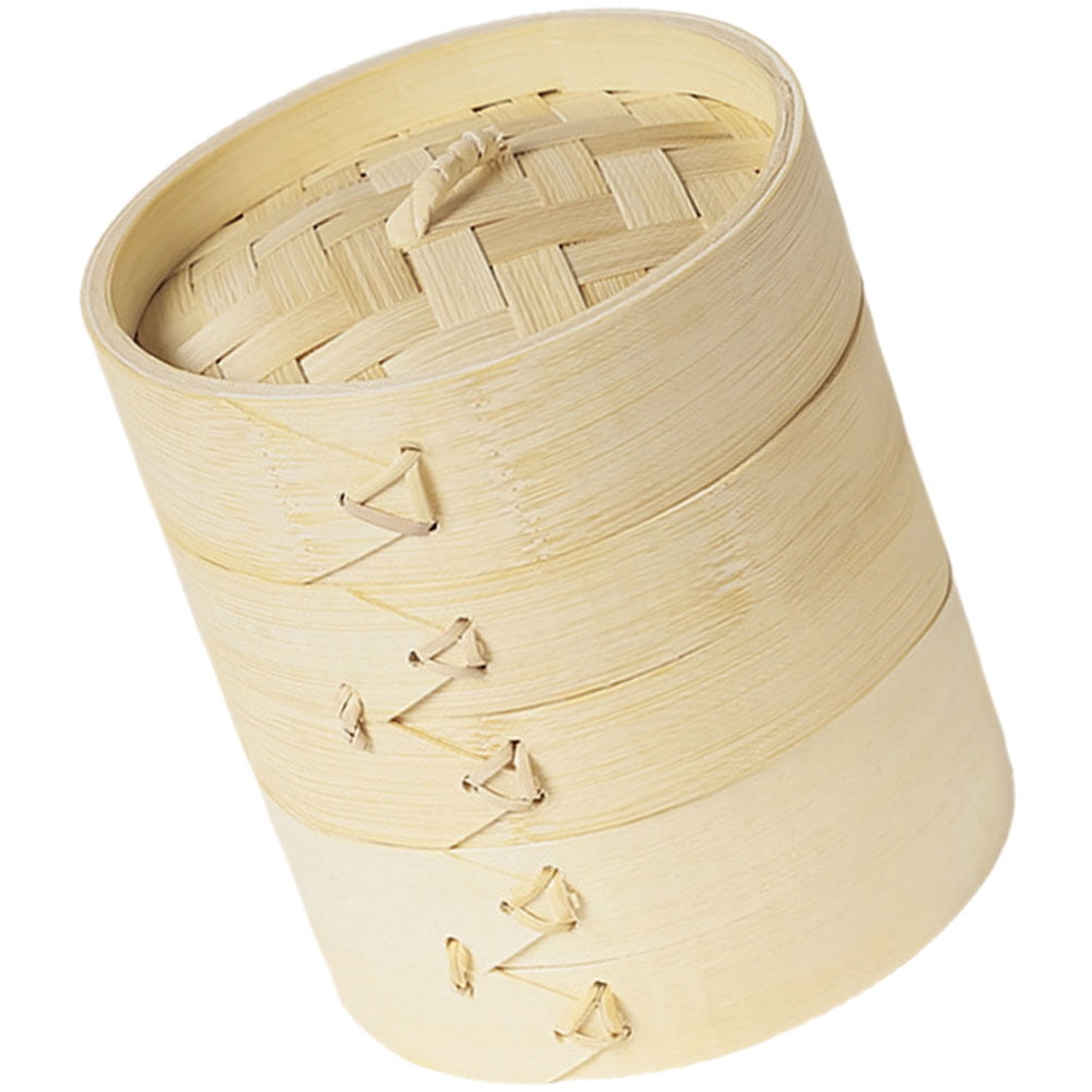 Steamer Drawer Steaming Tray Veggie Vegetable Covered Bamboo Food