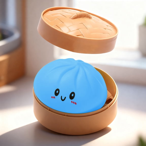 Steamer Dumplings Squishy For Adults, Mystery Jumbo Stress Ball, Soft Decompression Squeeze Tool For Focus & Anxiety, Office Daily Essential