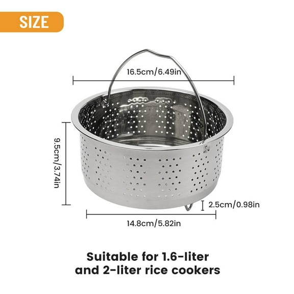 Steamer Insert Steamer Pot Stainless Steel Basket Rice Steamer Pressure Cooker