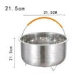 thumbnail image 1 of Steamer Insert Steamer Pot Stainless Steel Basket Rice Steamer Pressure Cooker, 1 of 5