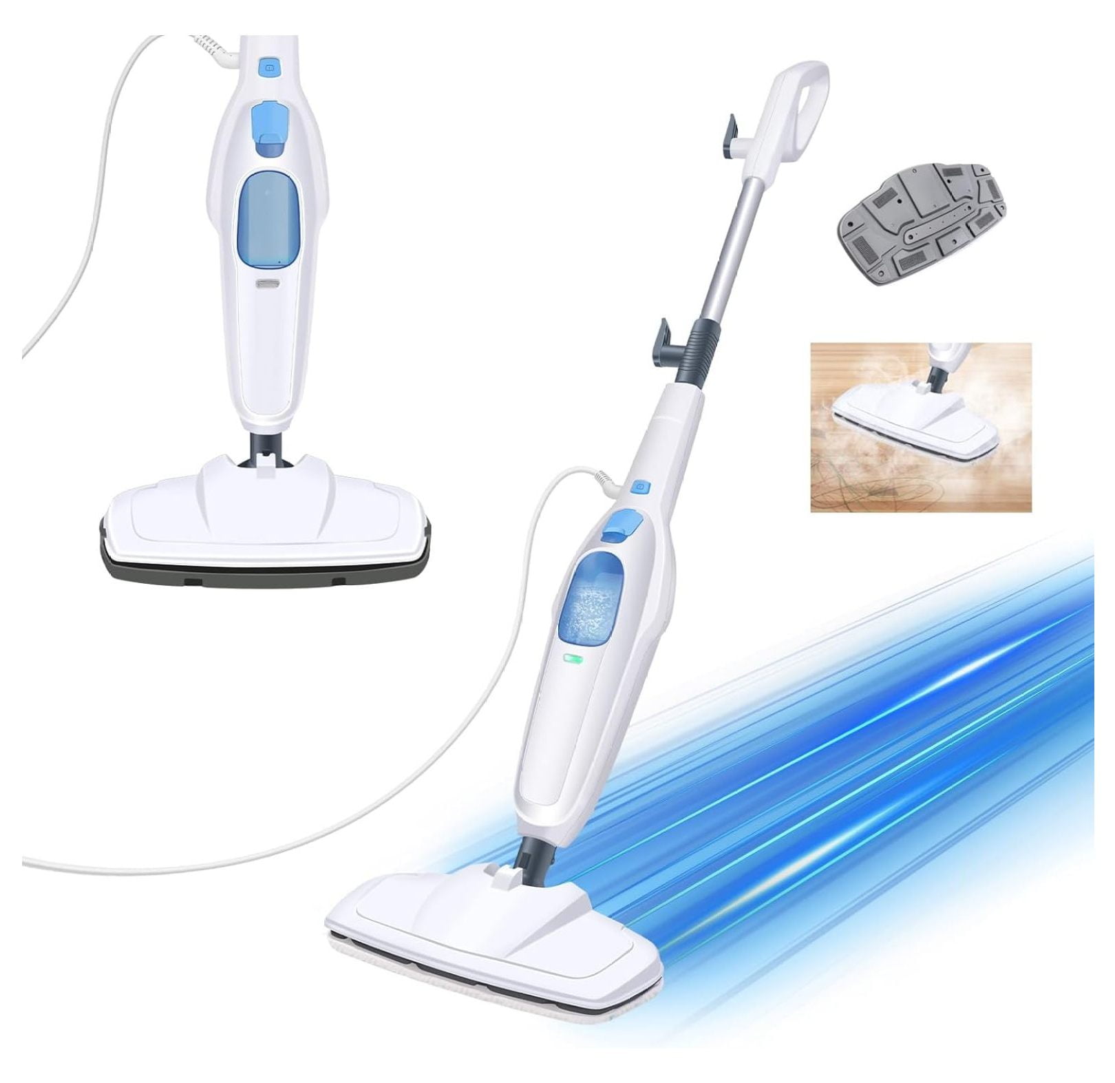 Steamer Mop, 2-in-1 Multifunction Upright Steam Cleaner Mop | 400ML Water | Steamer For Cleaning ...