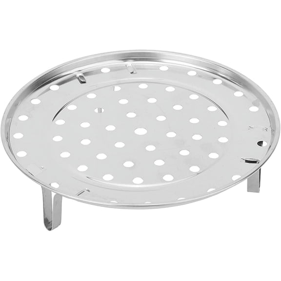 Steamer Rack, Stainless Steel Steaming Rack Stock Pot Steam Tray Canner Canning Basket with Removable Stand Cooking Accessories for Cookware Pressure Cooker Toast Baking(Medium Diameter 24cm) -
