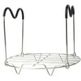 Steamer Rack Trivet With Heat Resistant Silicone Handles Compatible