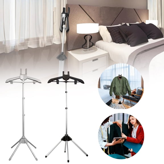 Steamer Stand, Folding Telescopic Clothes Steamer Holder, Height Adjustable Steamer Stand For Clothes,Handheld Garment Steamer Rack Clothes Hanger for Home Steam Ironing Shirts Clothes