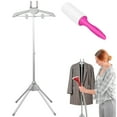 thumbnail image 1 of Steamer Stand Telescopic Garment Steamer Rack Height Adjustable Clothes Steamer Holder Foldable Garment Steamer Clothes Rack Portable Standing Garment Hanger with Non Slip Mat for Home Steam Ironing, 1 of 8