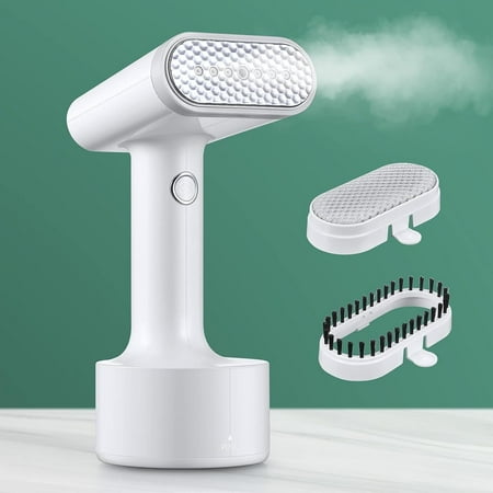 Steamer for Clothes, Portable Handheld Garment Steamer, 1200W Mini Foldable Fabric Steam Iron, for Travel and Home, White