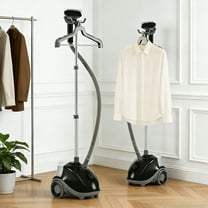 Beddle Steamer for Clothes with Stand,1500W Powerful Garment Steamer with Roll Wheels, 1.7 L Water Tank,Auto Shut-off