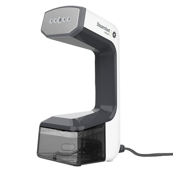Steamfast VALET Handheld Garment Steamer, Chemical-Free, Removable Tank, Quick Heat-Up Time, Travel Friendly, White