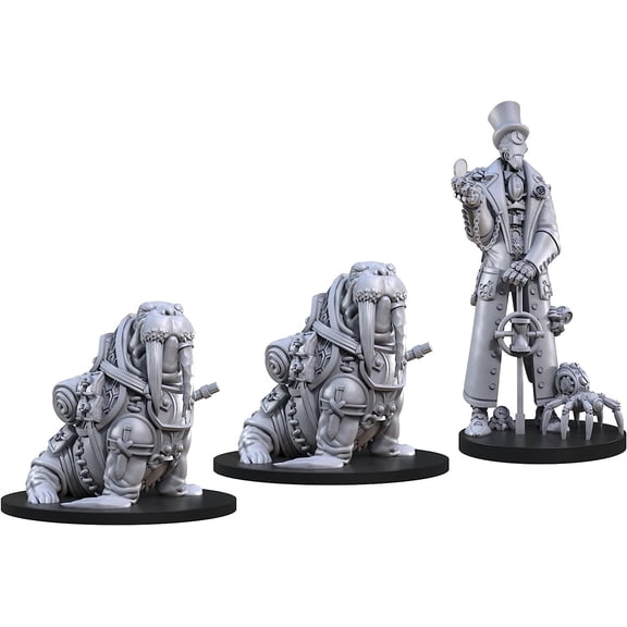 Steamforged Games Miniatures Animal Adventures: Time in a Bottle 3 Pieces -Unpainted by Steamforged Games Ltd Compatible with DND and Other Tabletop RPG Games