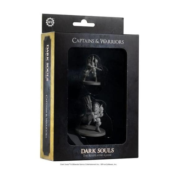Steamforged Games Dark Souls The Role Playing Game: Captains & Warriors Miniatures & Stat Cards
